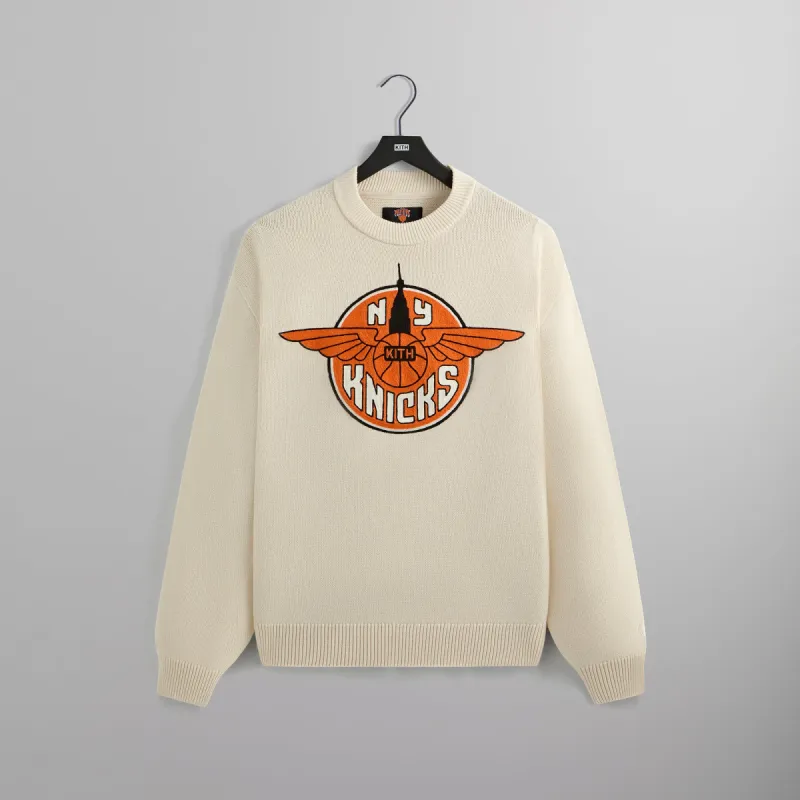 Kith for the New York Knicks Wings Lewis Sweater - Sandrift sold by Kith