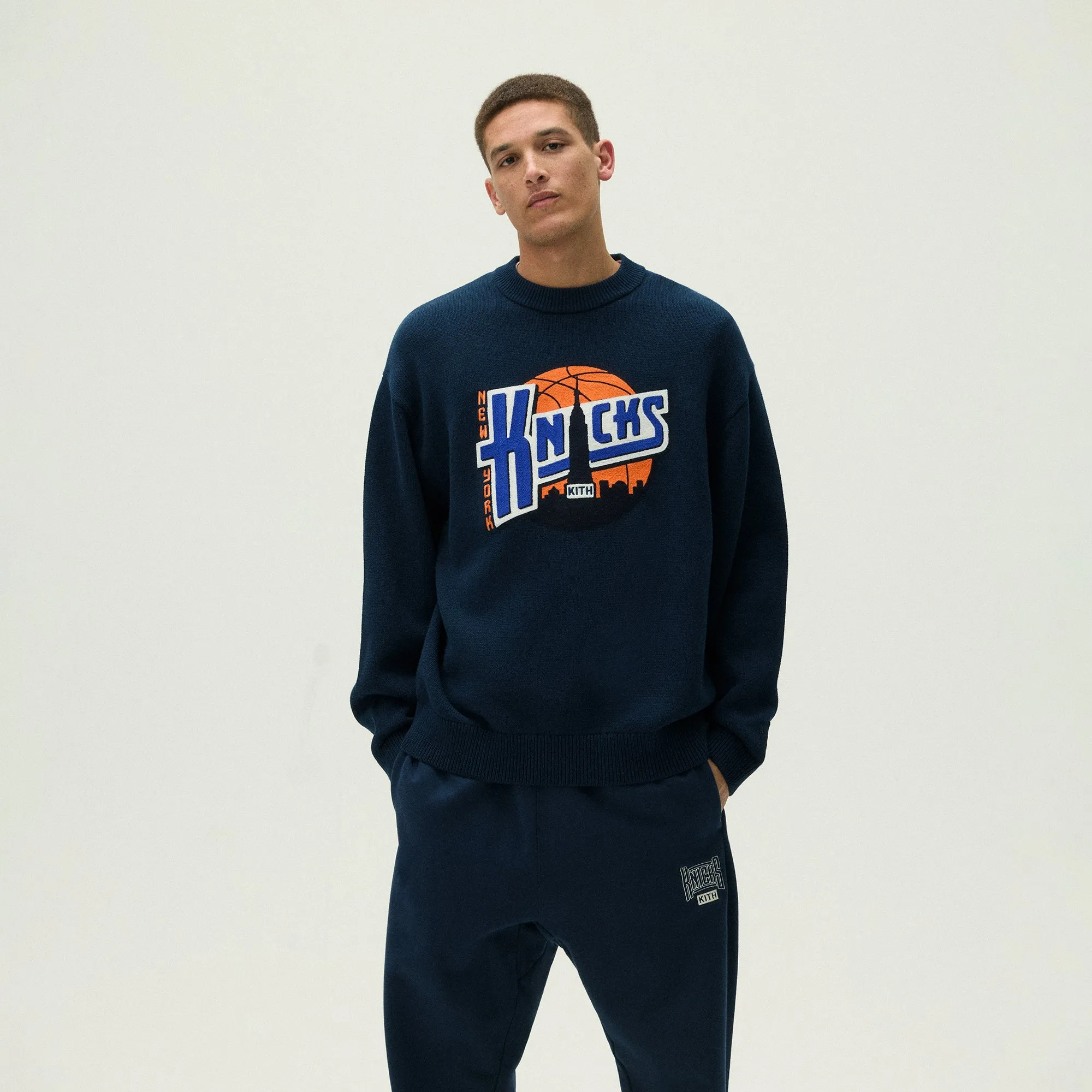 Kith for the New York Knicks Ball Lewis Sweater - Nocturnal sold by Kith product image thumbnail 2