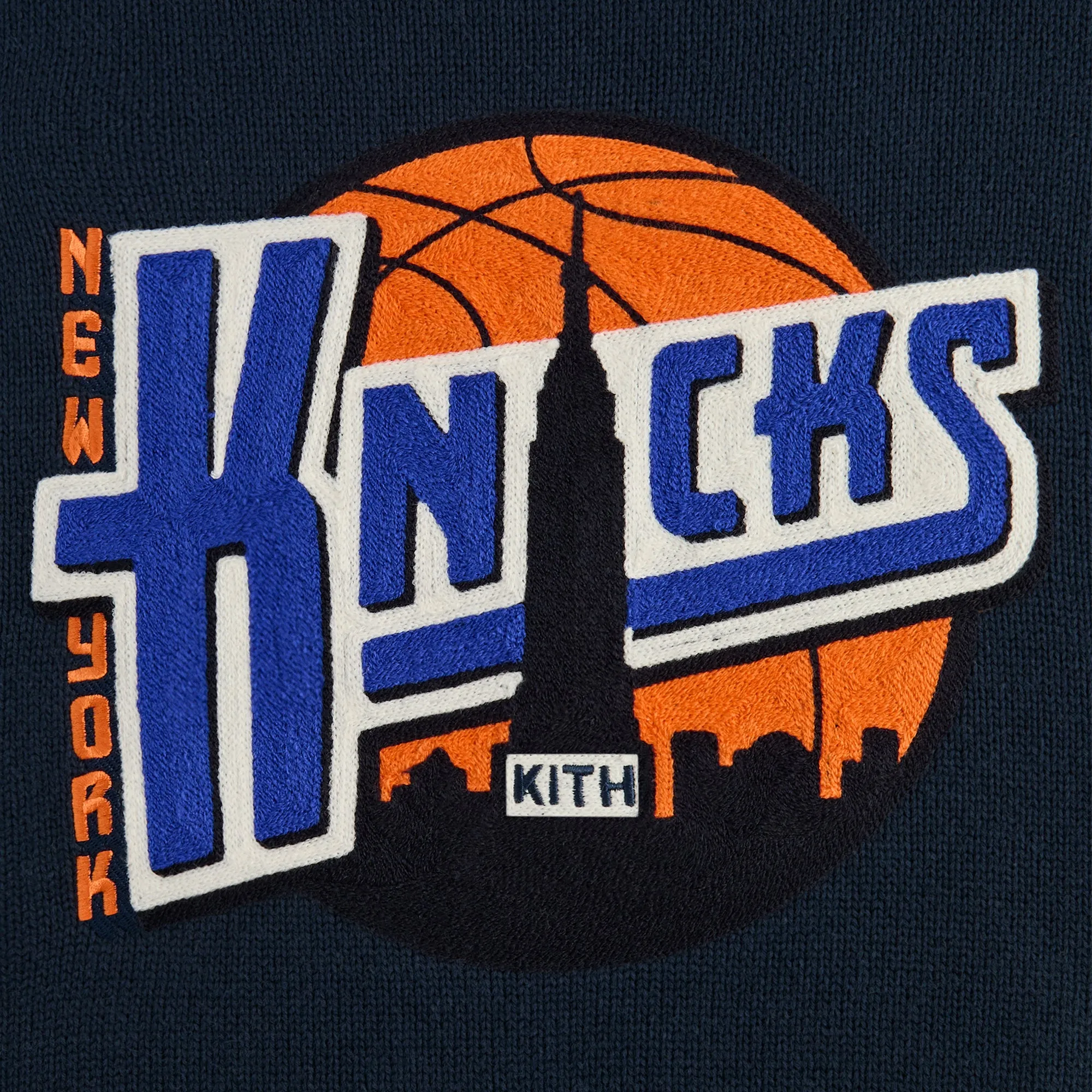 Kith for the New York Knicks Ball Lewis Sweater - Nocturnal sold by Kith product image thumbnail 4