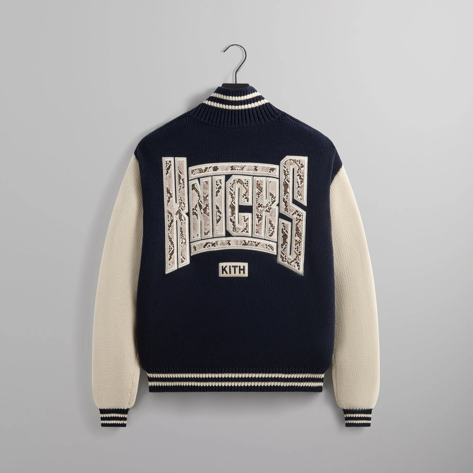 Kith for the New York Knicks Wyona Full Zip Sweater - Nocturnal sold by Kith product image thumbnail 3