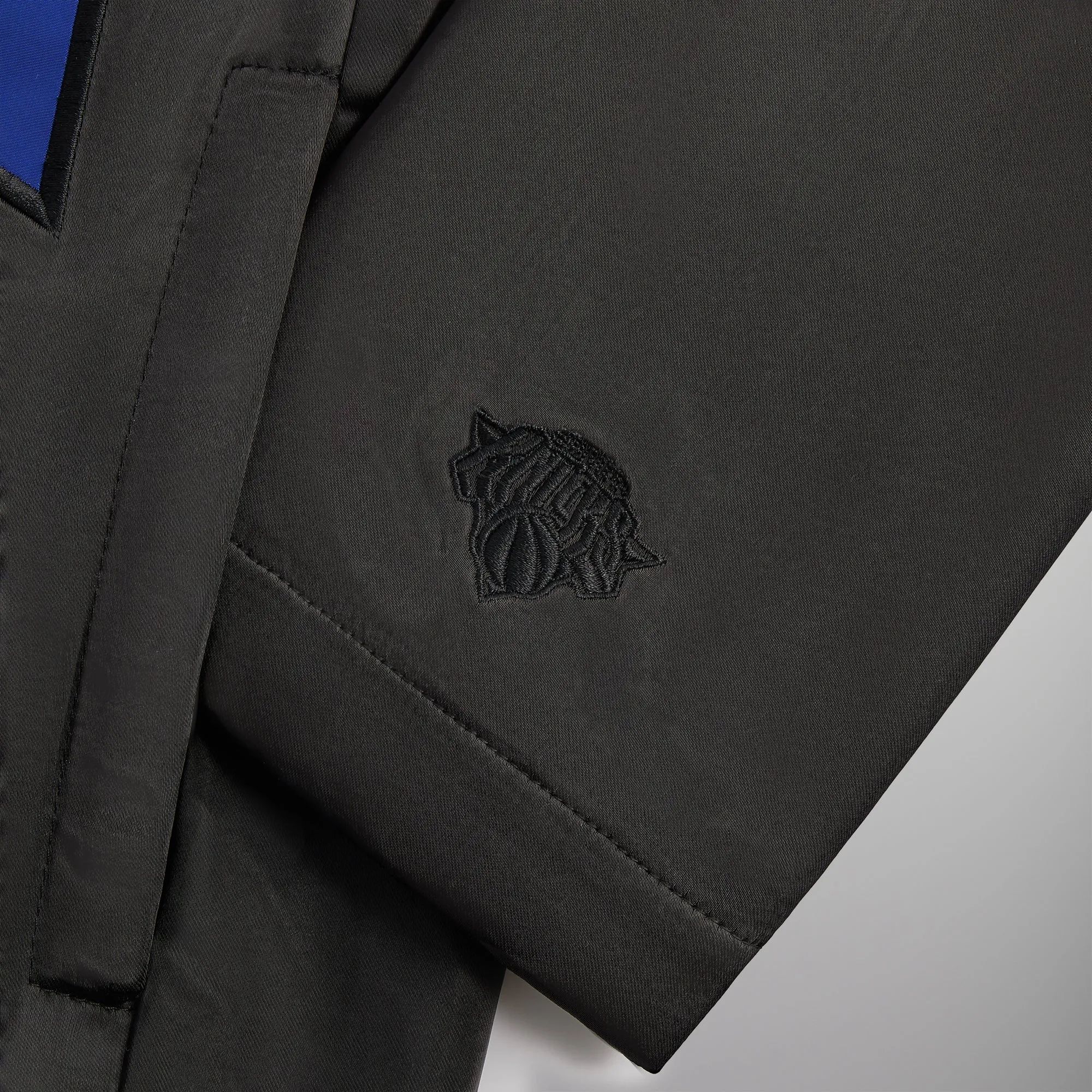 Kith for the New York Knicks Snap Front Coaches Jacket - Black sold by Kith product image thumbnail 4