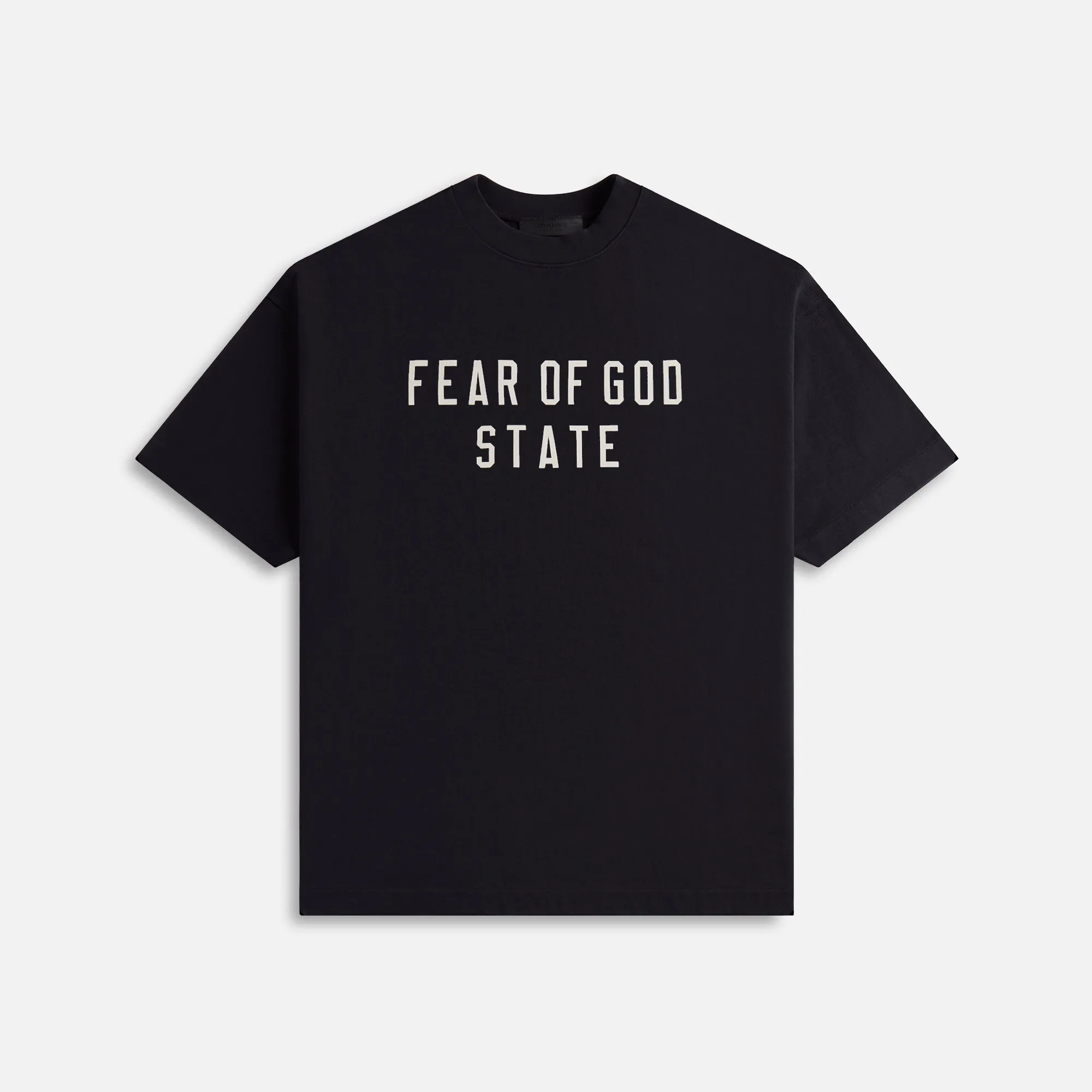 Essentials Heavy Crewneck Tee - Black sold by Kith