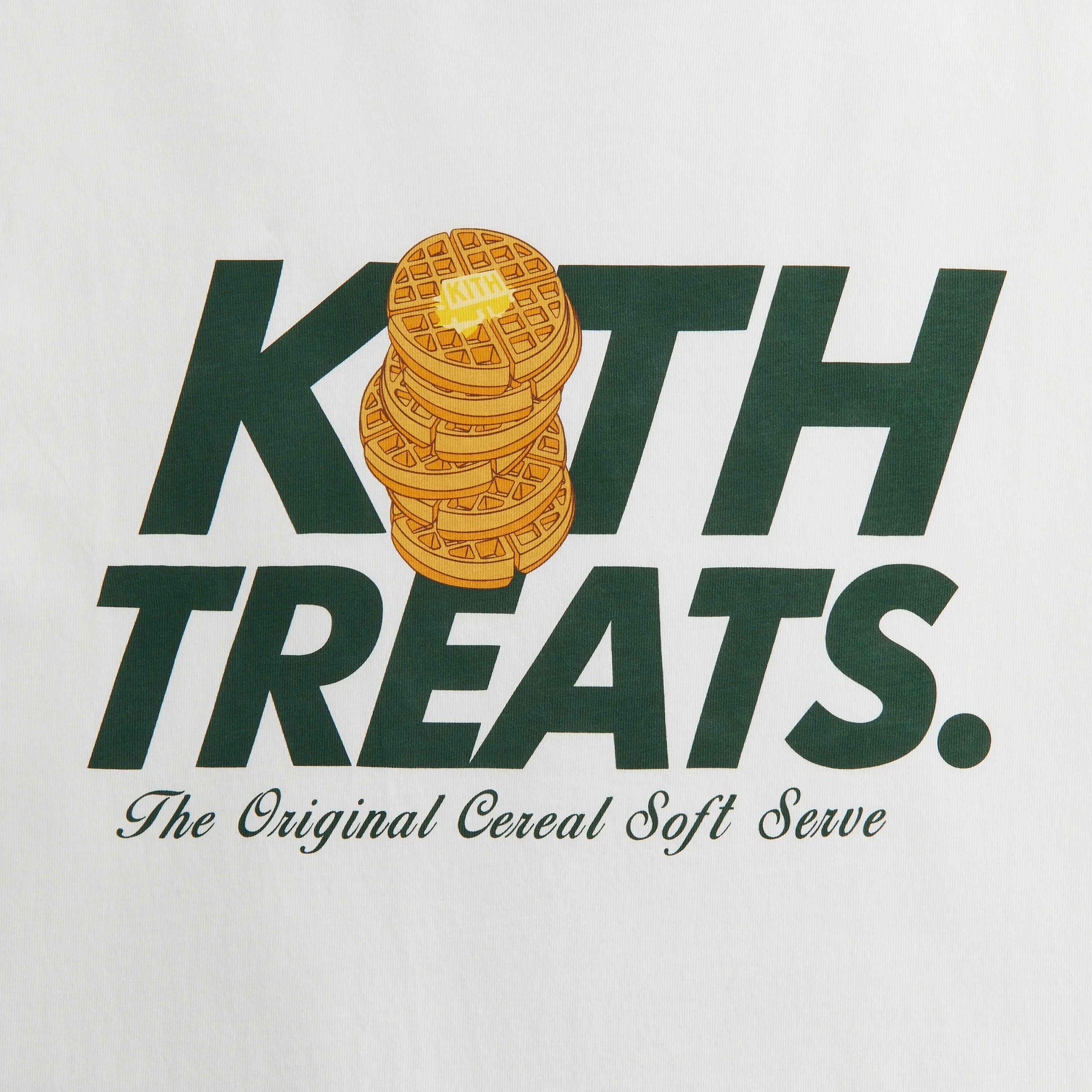 Kith Treats Waffle Vintage Long Sleeve Tee - White sold by Kith product image thumbnail 3
