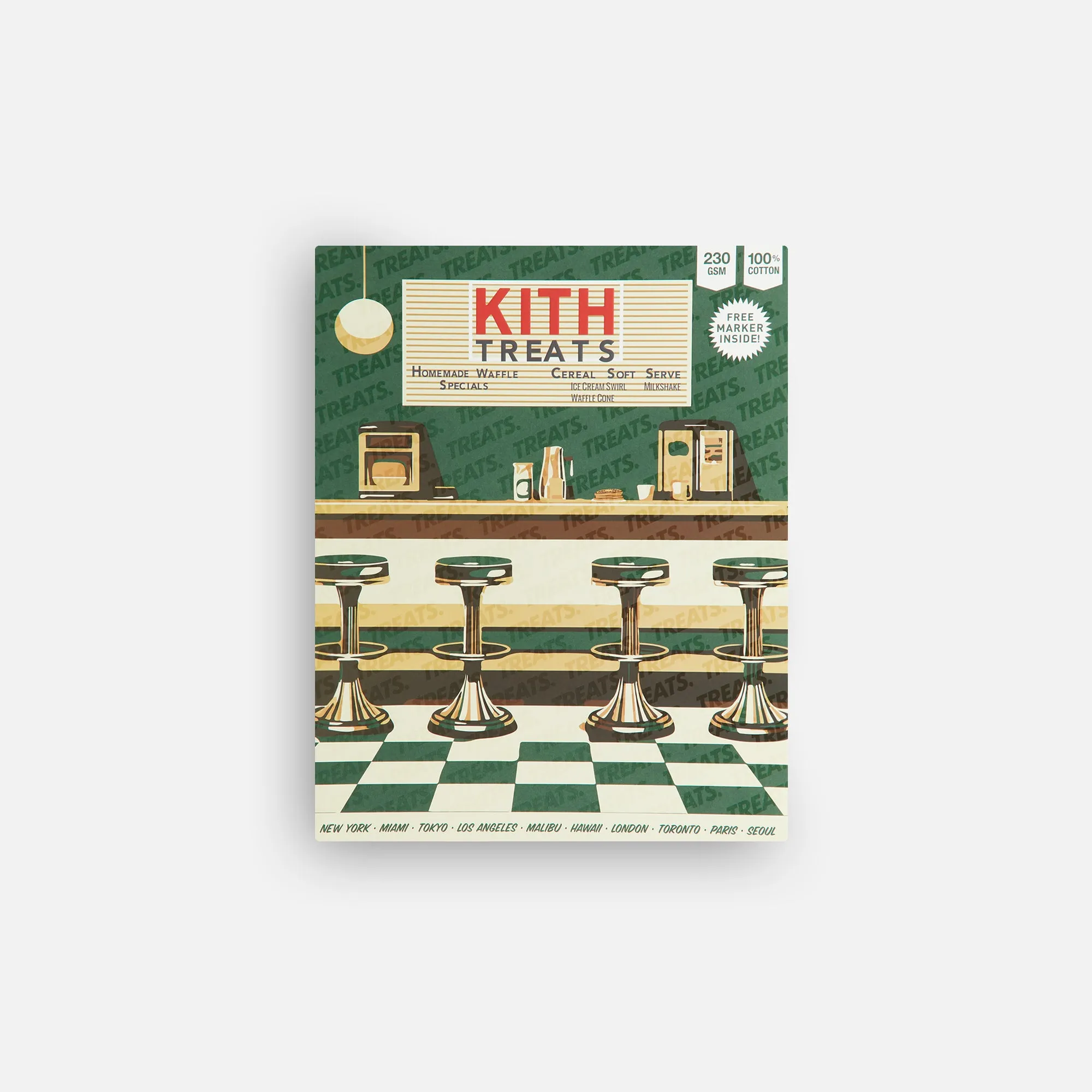 Kith Treats Waffle Toaster Vintage Tee - Black sold by Kith product image thumbnail 5