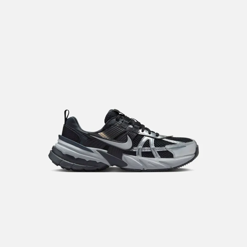 Nike WMNS V2K Run - Black / Metallic Silver / Anthracite sold by Kith