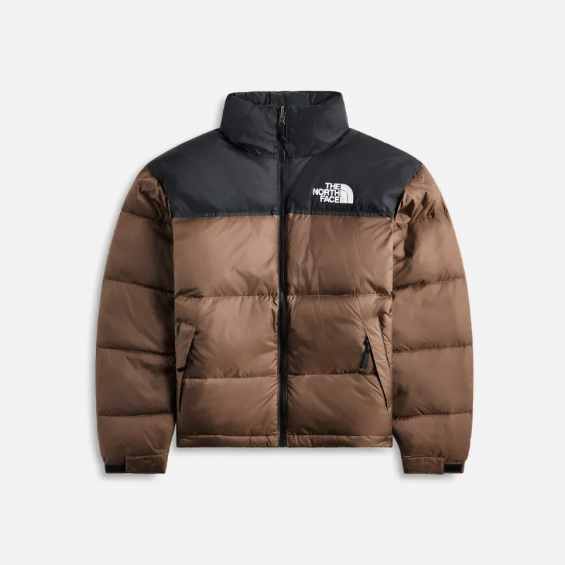 The North Face 1996 Retro Nuptse Jacket - Smokey Brown /  TNF Black sold by Kith