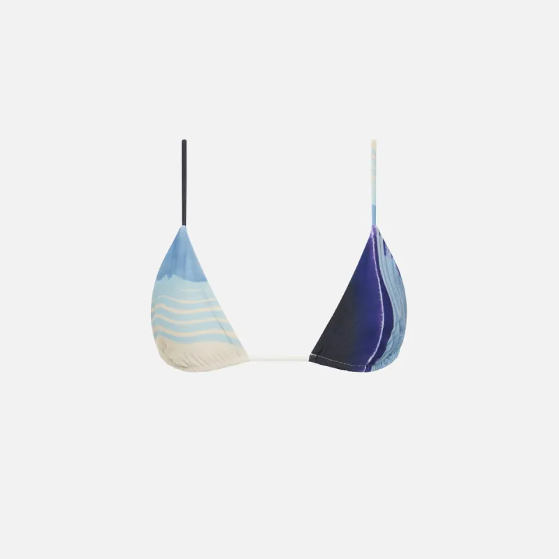 SIR Sunview String Triangle Top - Shoreline Stripe sold by Kith