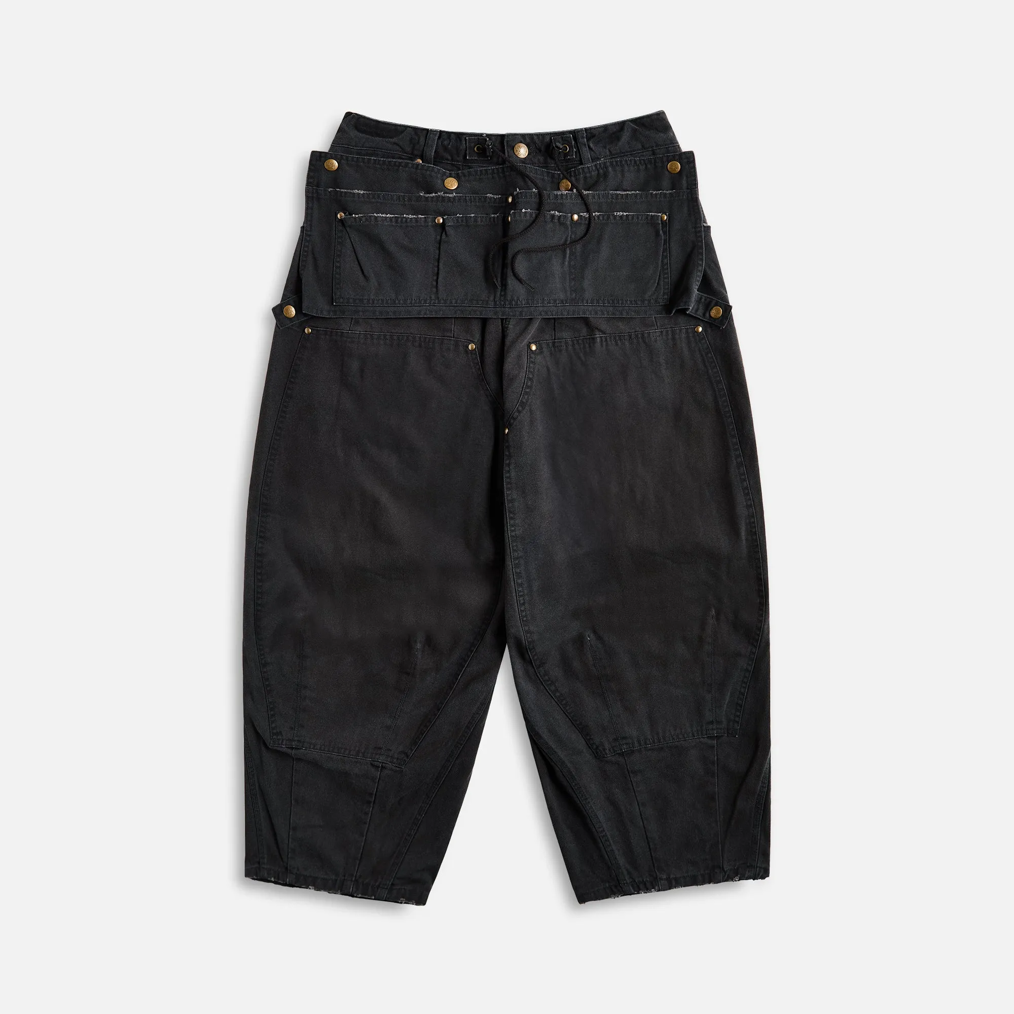 Needles H.D. Pant Apron 11oz Cotton Oxford - Black sold by Kith
