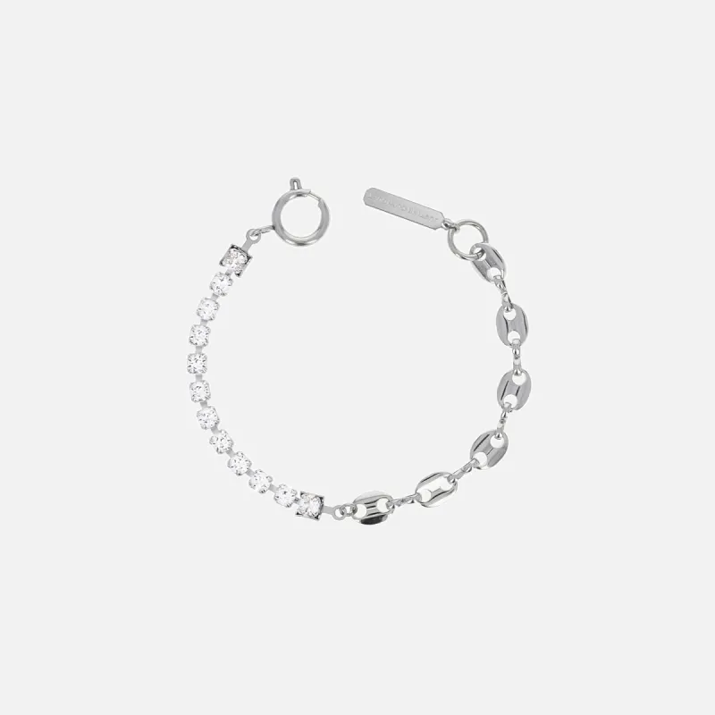 Justine Clenquet Gwen Bracelet - Palladium sold by Kith