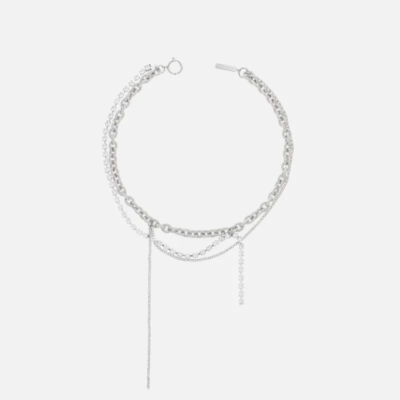 Justine Clenquet Daisy Necklace - Palladium sold by Kith