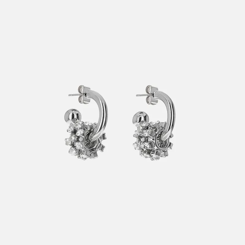 Justine Clenquet Daisy Earrings - Palladium sold by Kith