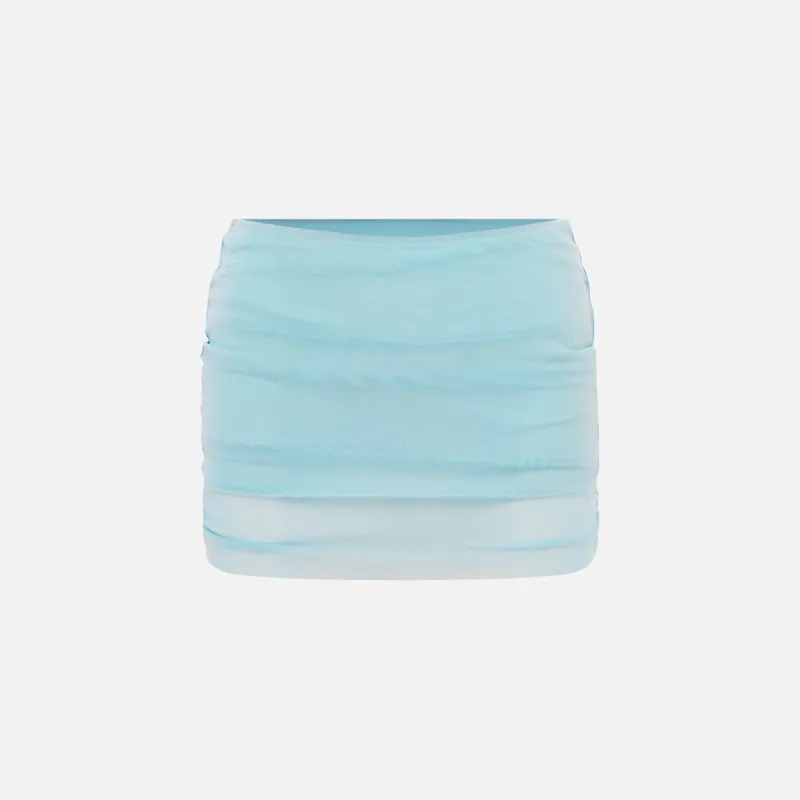 Bond-Eye Claudia Mini Skirt - Black Mesh sold by Kith