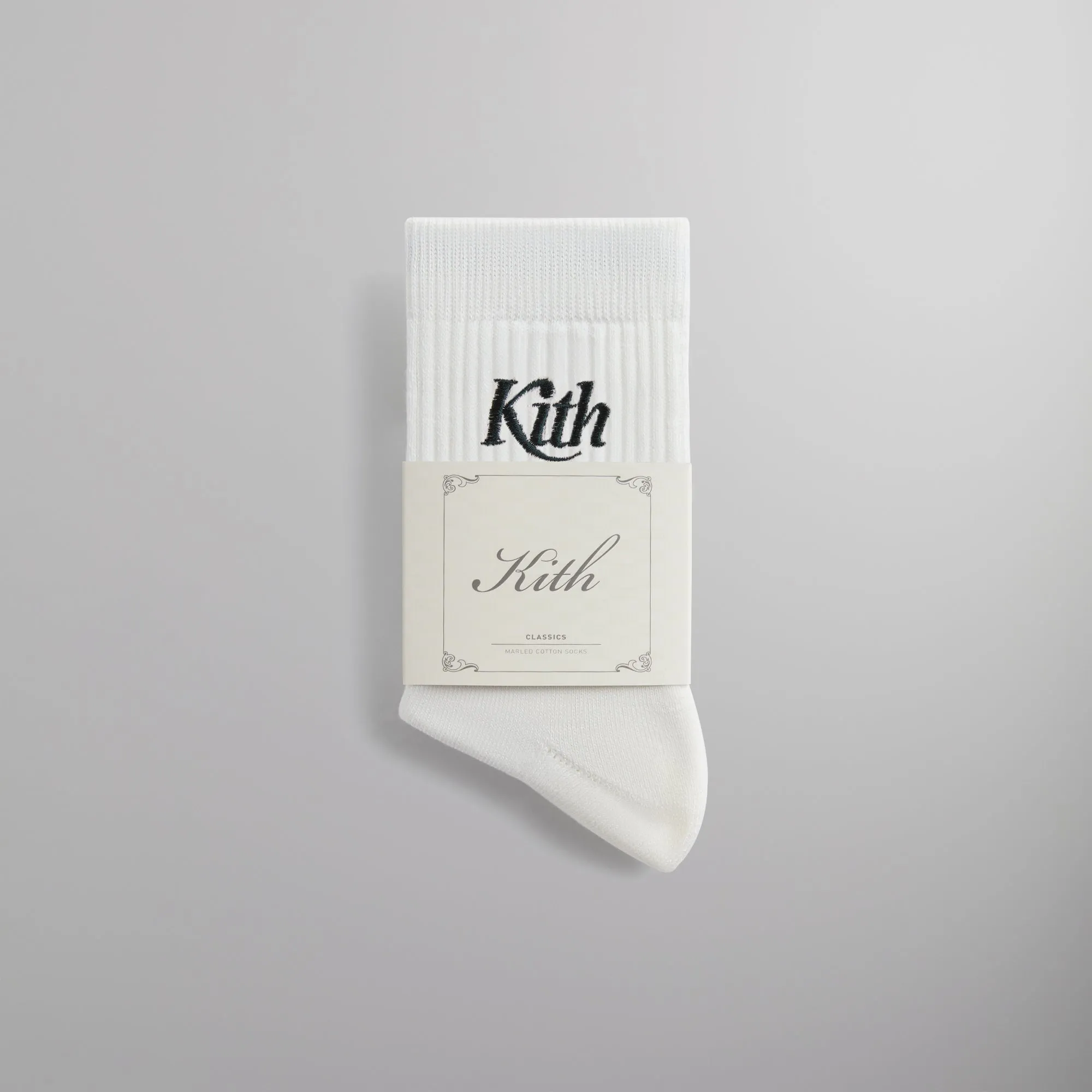 Kith Graphic Mid Crew Sock - White sold by Kith product image thumbnail 2