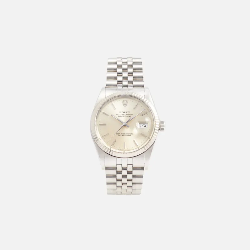 Wind Vintage Rolex Silver Dial Datejust Reference 16014 Unpolished sold by Kith