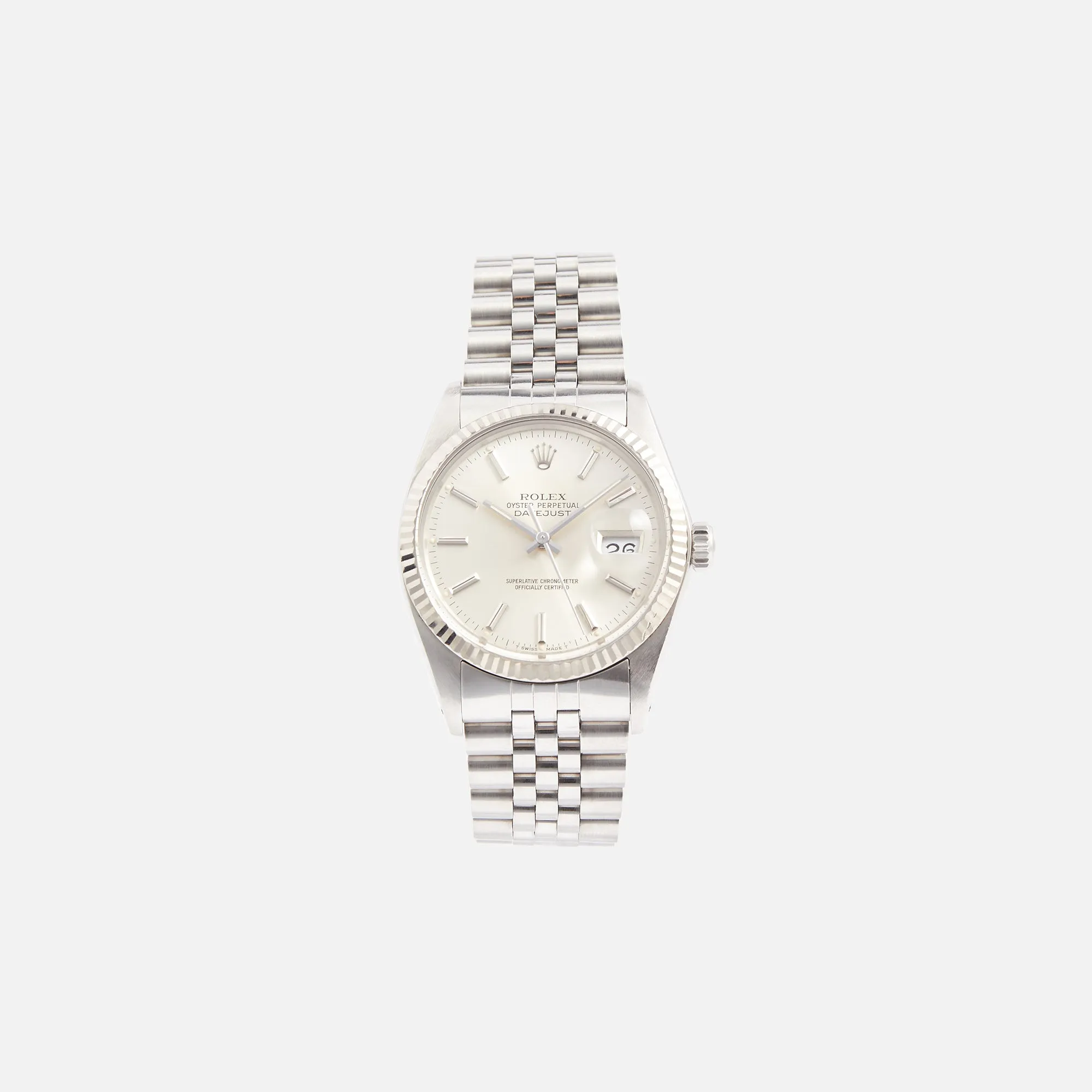 Wind Vintage Rolex Datejust Reference 16014 - Unpolished Silver sold by Kith
