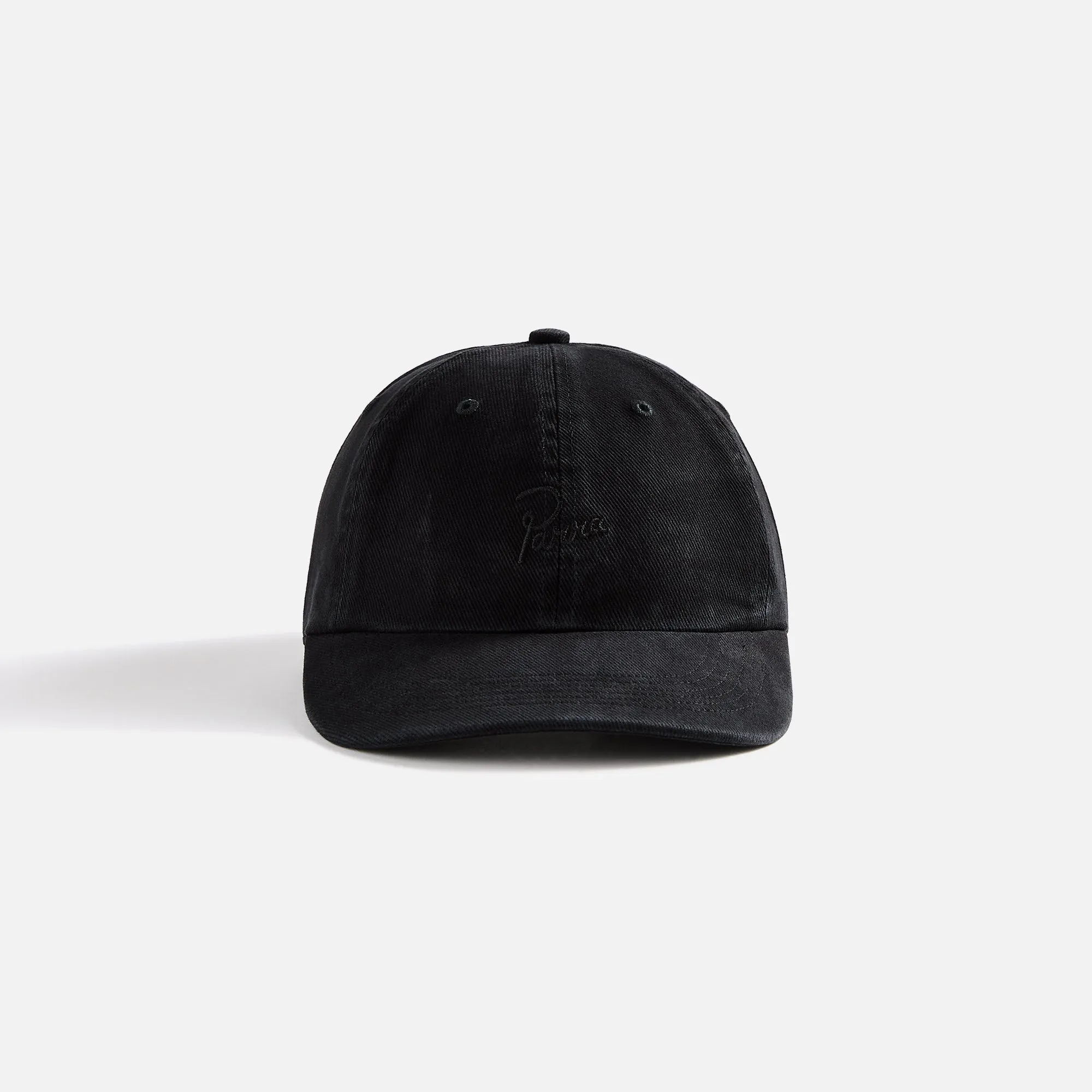 by Parra Signature 6 Panel Hat - Black sold by Kith