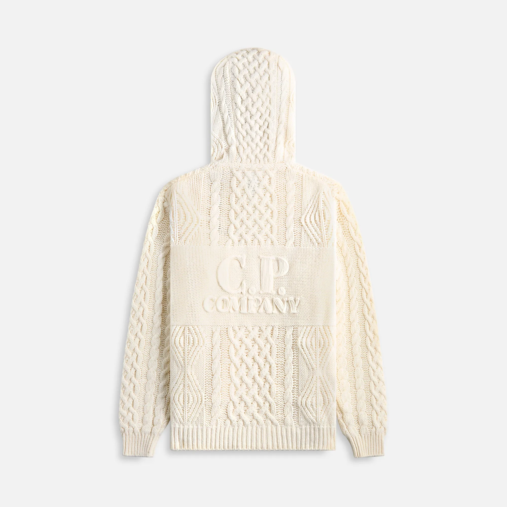 C.P. Company Knitwear Cardigan Lambswool Grs Gauze - White sold by Kith product image thumbnail 2