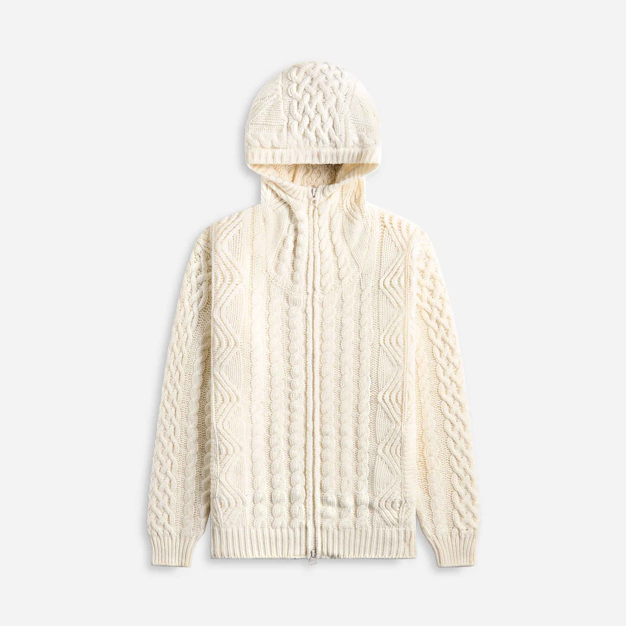 C.P. Company Knitwear Cardigan Lambswool Grs Gauze - White sold by Kith