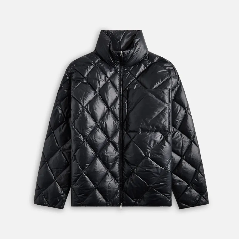 Jil Sander Recycled Shiny Lightweight Nylon Jacket - Black sold by Kith