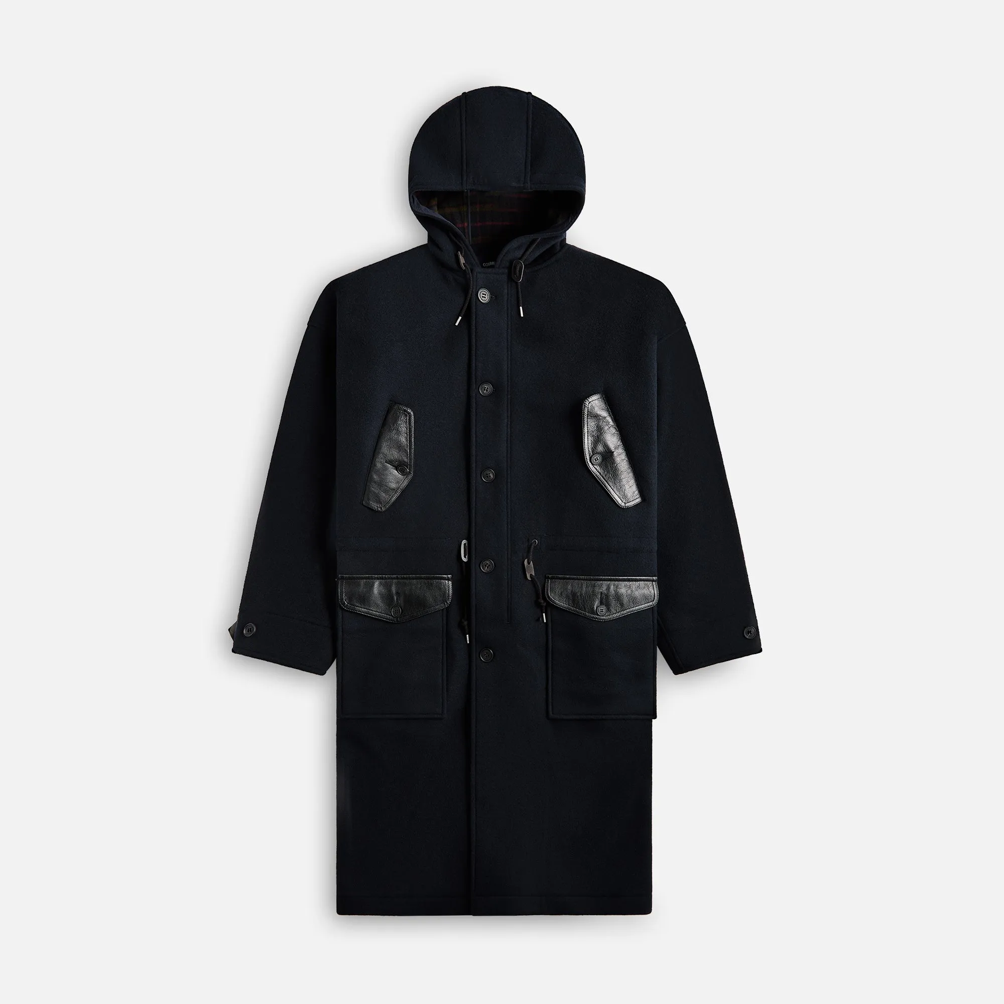 CDG Homme Wool Mossa Double Face - Navy sold by Kith