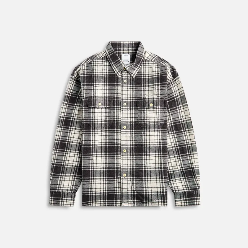 Visvim Pioneer Check Long Sleeve - Black sold by Kith