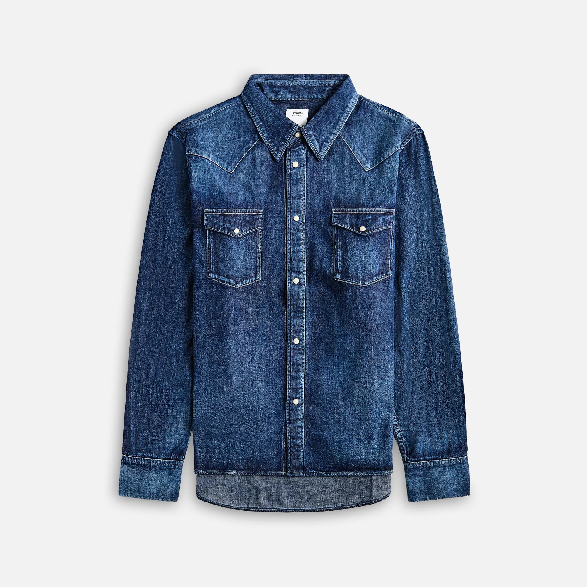 Visvim Social Sculpture Shirt Dmgd - Indigo sold by Kith