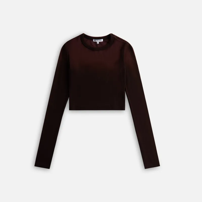 Cotton Citizen Verona Crop Shirt - Eggplant Cast sold by Kith