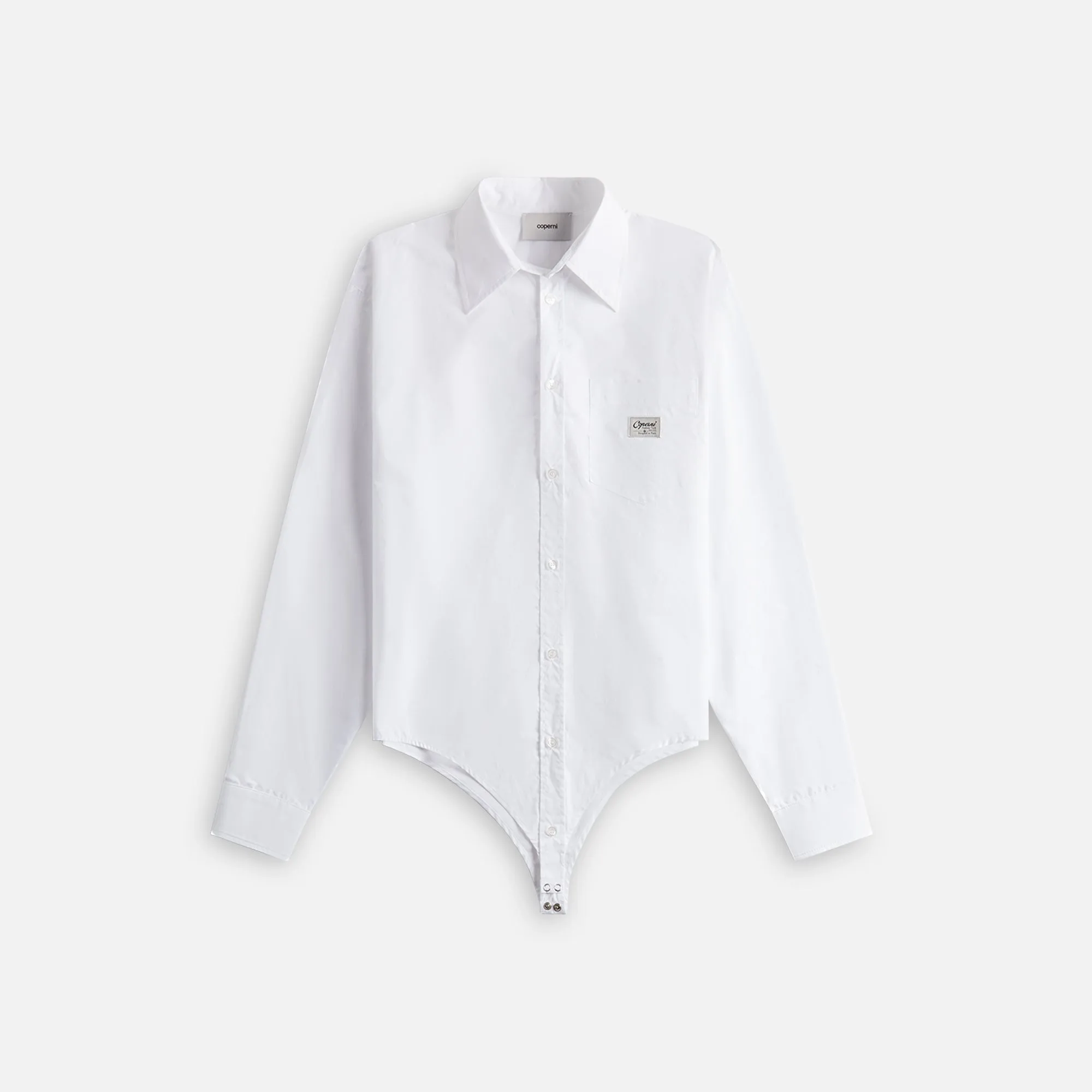 Coperni Bodysuit Poplin Shirt - White sold by Kith