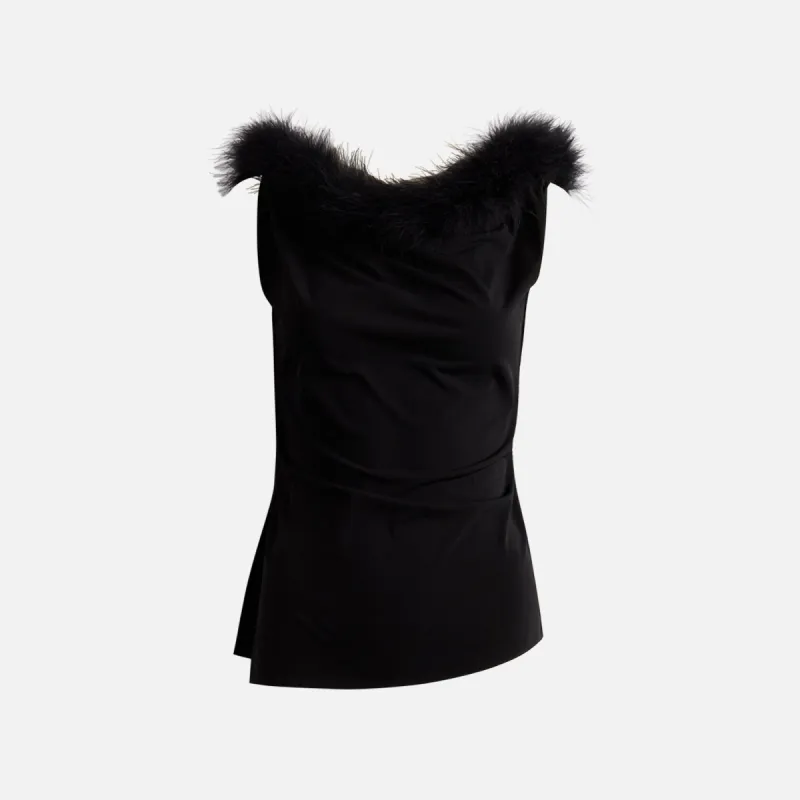 Coperni Boa Jersey Top - Black sold by Kith