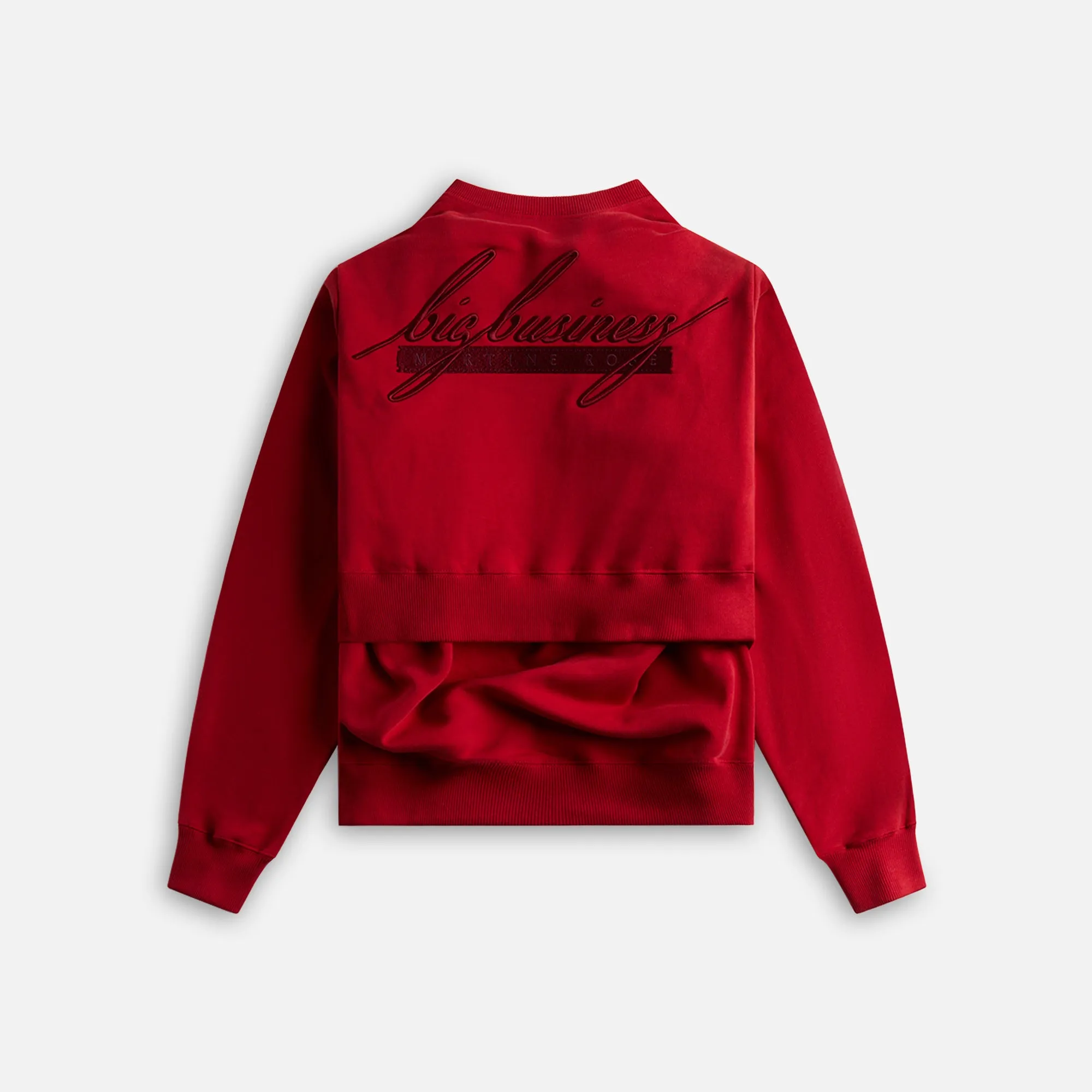 Martine Rose Celebration Crew - Red Burgundy sold by Kith