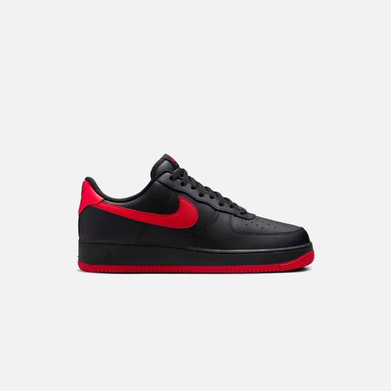 Nike Air Force 1 '07 - Black / University Red sold by Kith