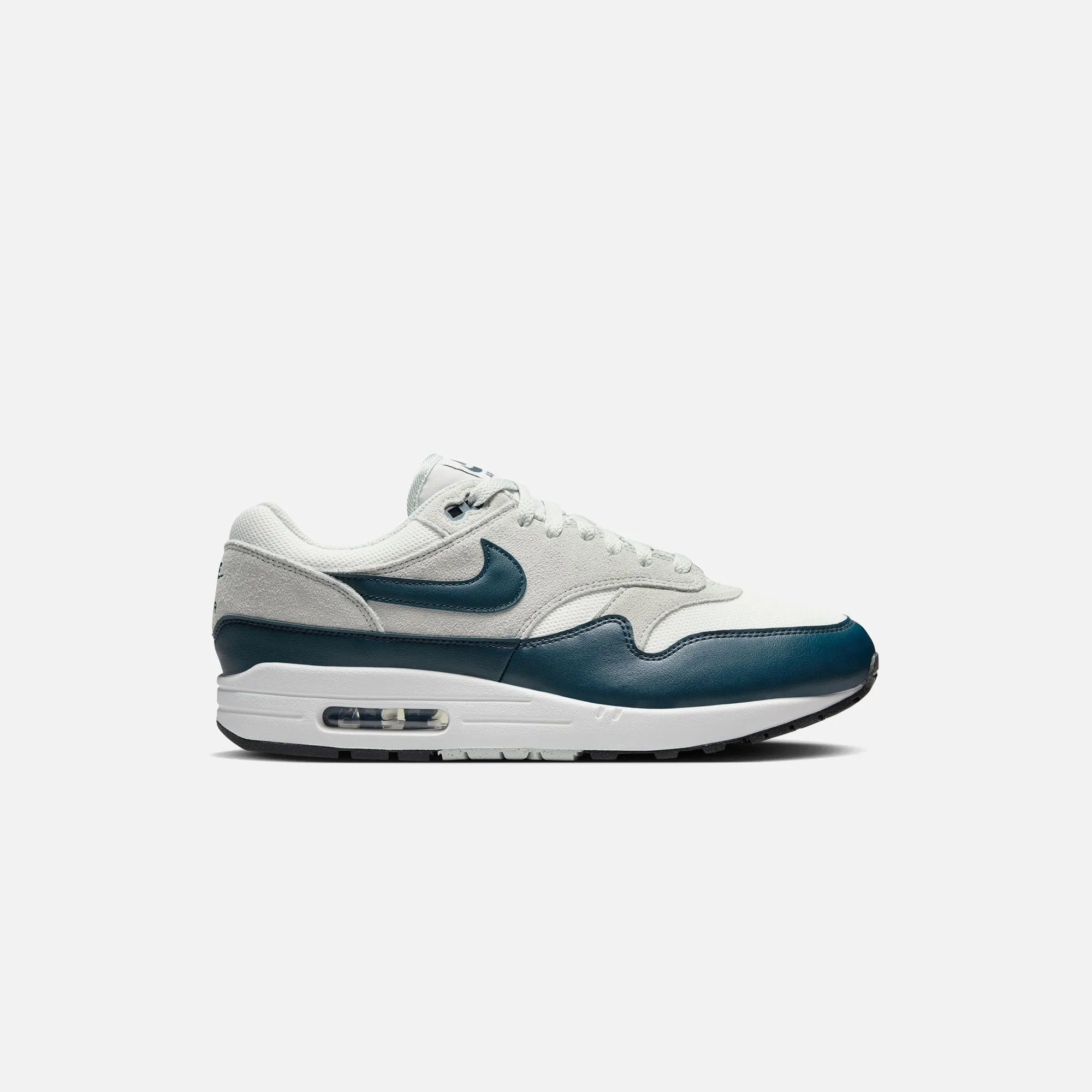 Nike Air Max 1 ESS - Summit White / Armory Navy / Light Silver sold by Kith
