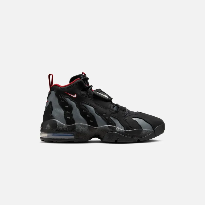 Nike Air DT Max 96 - Black / White / Team Anthracite / Metallic Silver / Fire Red sold by Kith