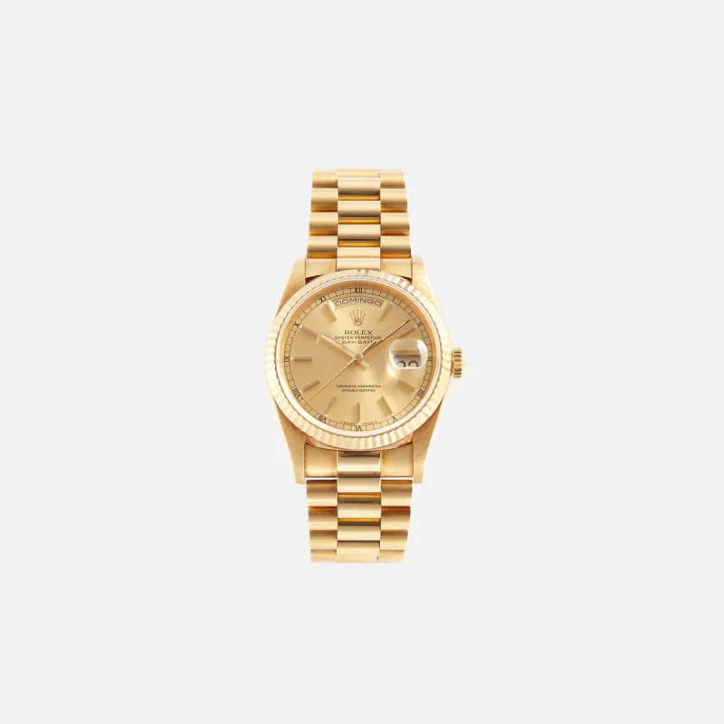 Wind Vintage Rolex Day-Date "Spanish" Reference 18238 - 18K Yellow Gold made by Kith