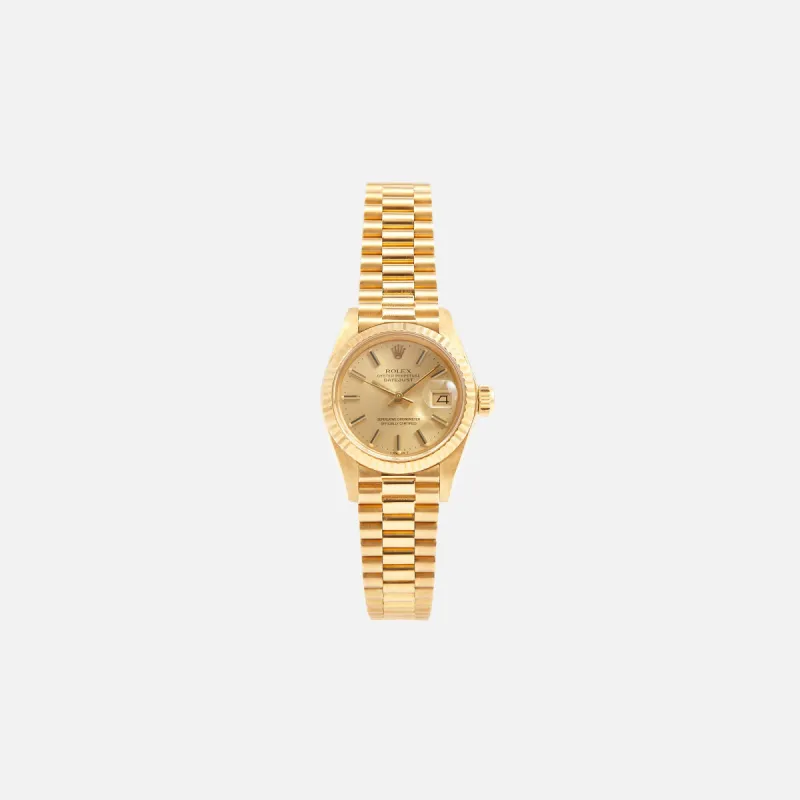 Wind Vintage Rolex Ladies Datejust Reference 6917 Unpolished - Gold sold by Kith