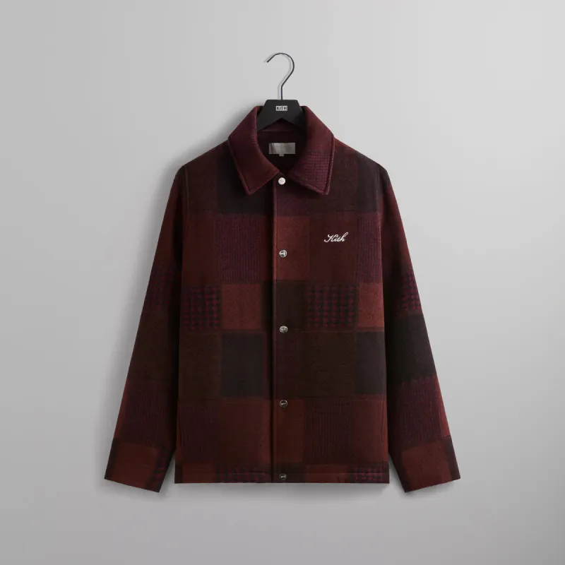 好評 Patchwork Kith Wool Parallel | Nocturnal - Jacket Coaches ジャケット・アウター