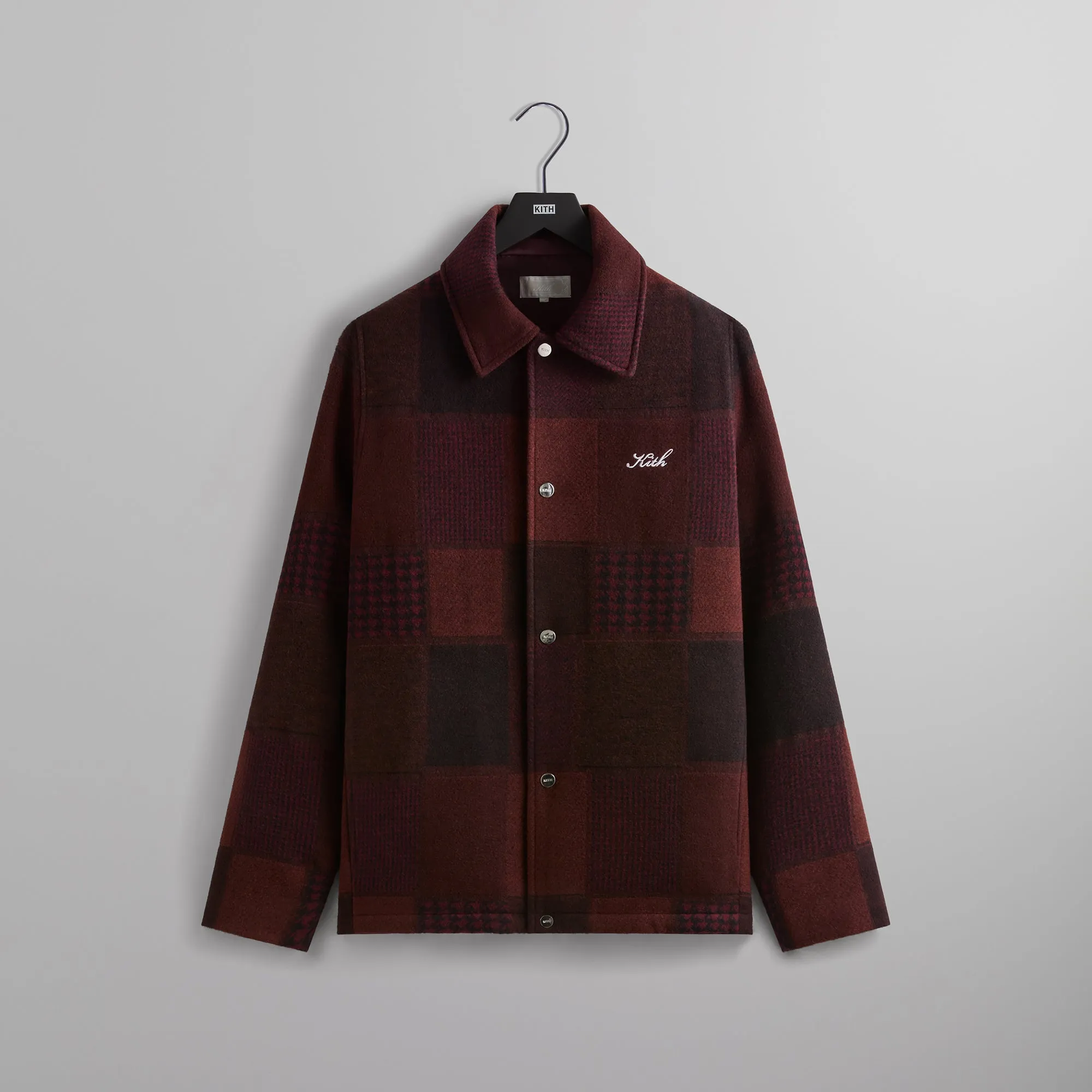 Kith Patchwork Wool Coaches Jacket - Aerate sold by Kith