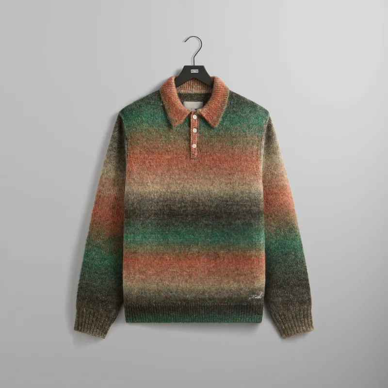 Kith Gradient Harmon Rugby Pullover Sweater - Theory sold by Kith