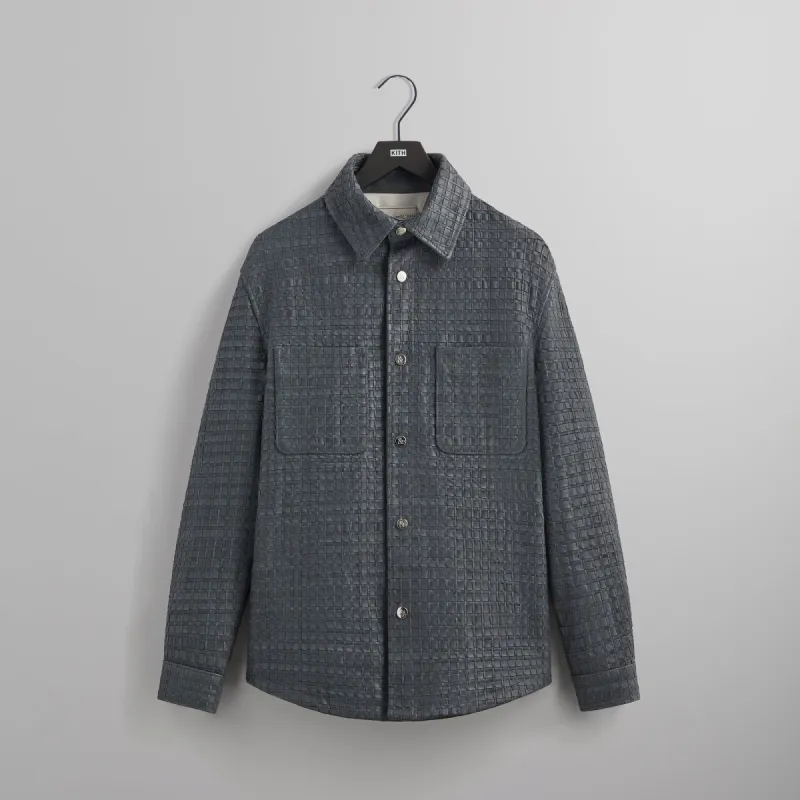 &Kin Woven Leather Apollo II Shirt - Machine sold by Kith