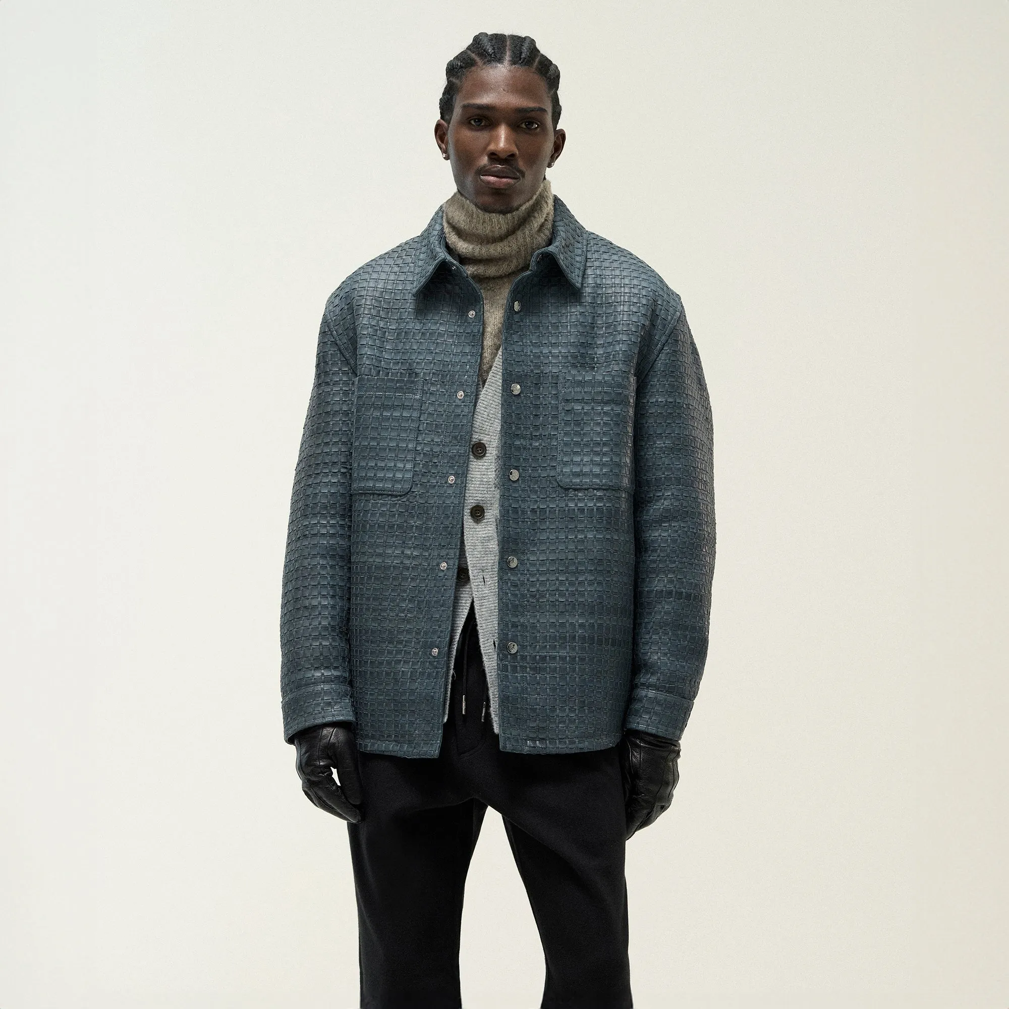 &Kin Woven Leather Apollo II Shirt - Machine sold by Kith product image thumbnail 2