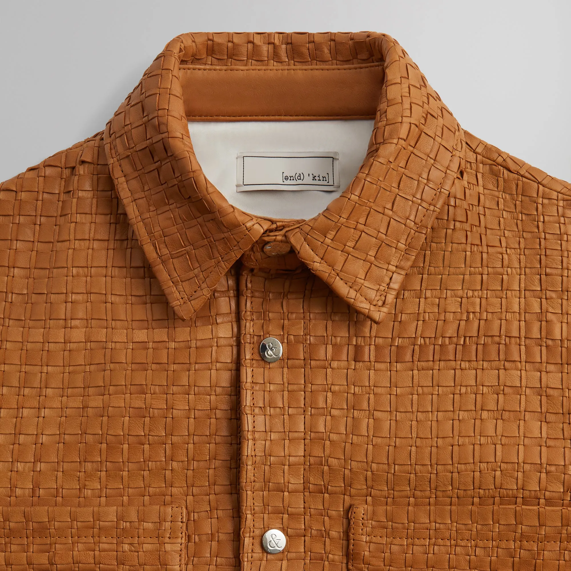 &Kin Woven Leather Apollo II Shirt - Tool sold by Kith product image thumbnail 4