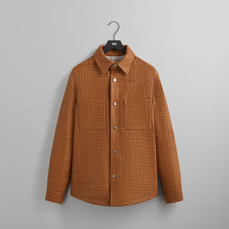 &Kin Woven Leather Apollo II Shirt - Tool sold by Kith