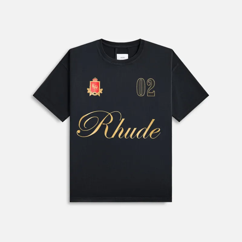 Rhude Script Tee - Black sold by Kith