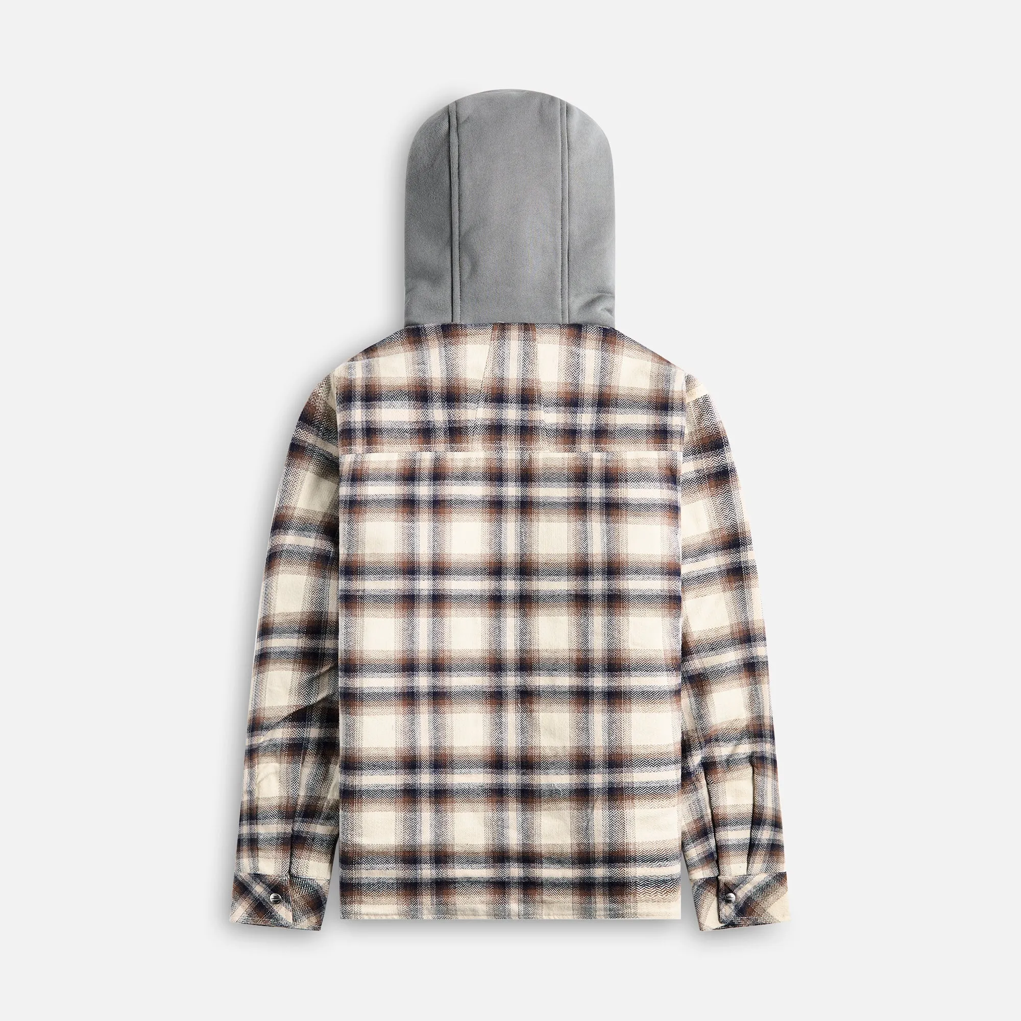 Rhude Hooded Flannel Jacket - Multi Brown sold by Kith product image thumbnail 2