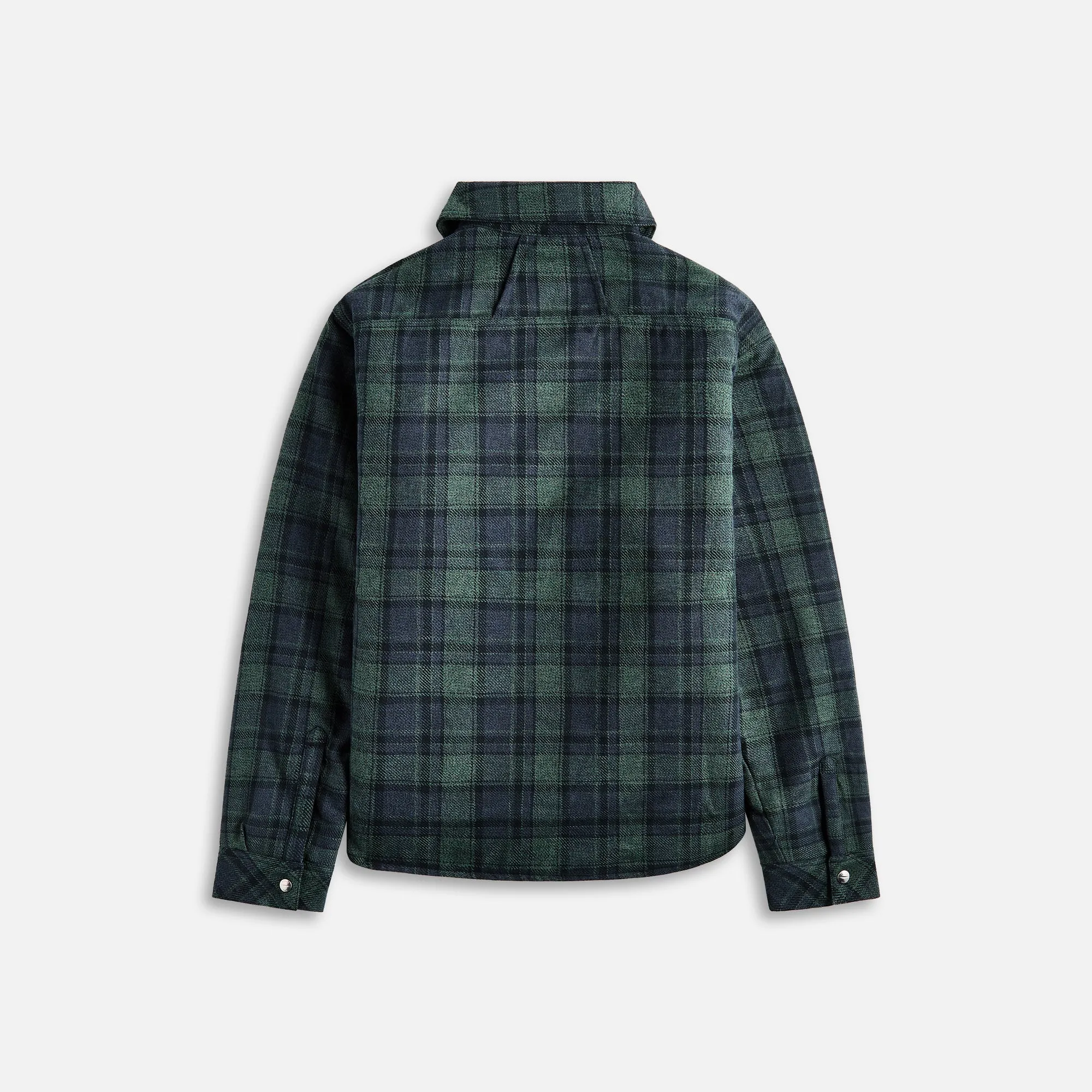 Rhude Flannel Sherpa Overshirt - Green / Navy sold by Kith product image thumbnail 2