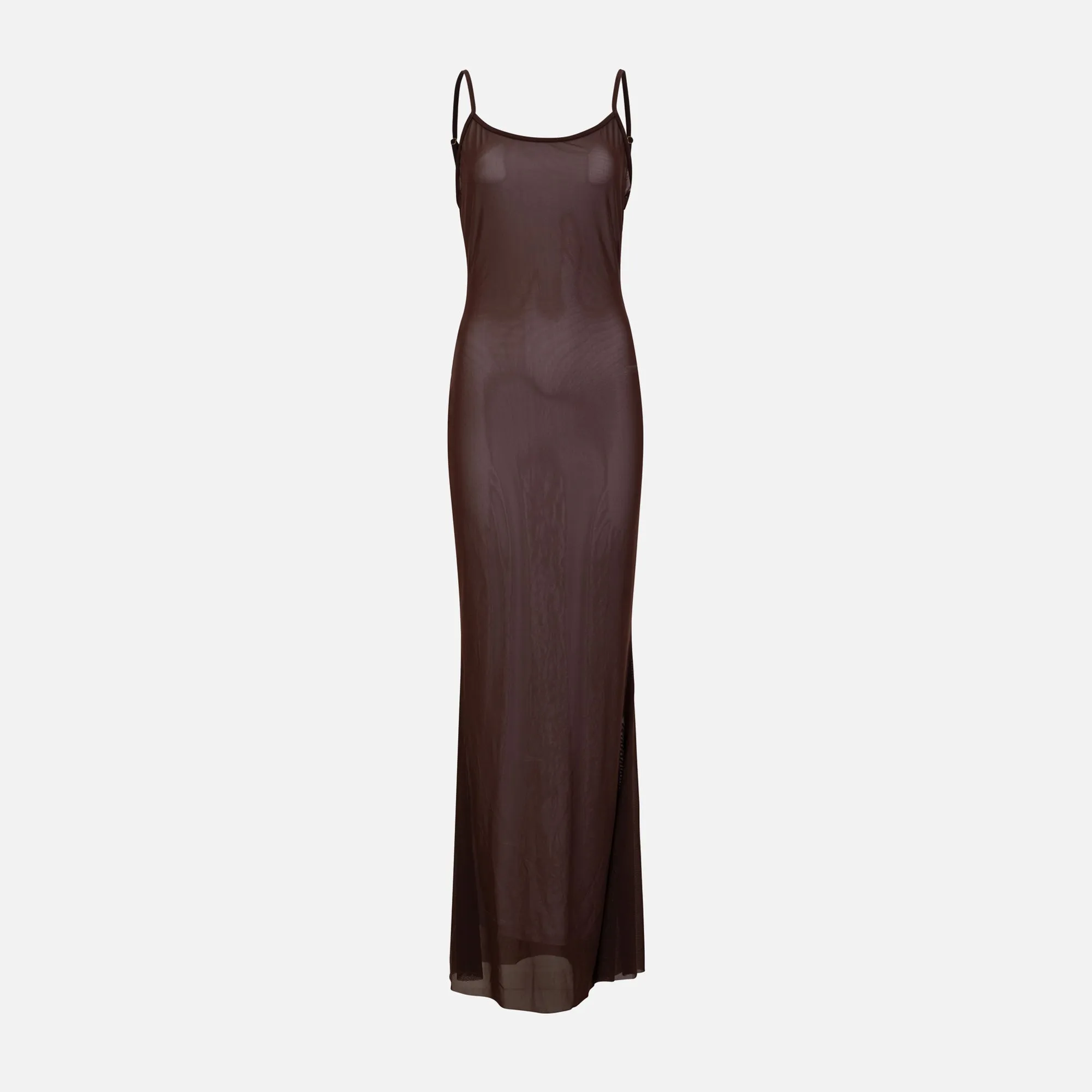 Gonza Strappy Maxi Dres - Marron sold by Kith