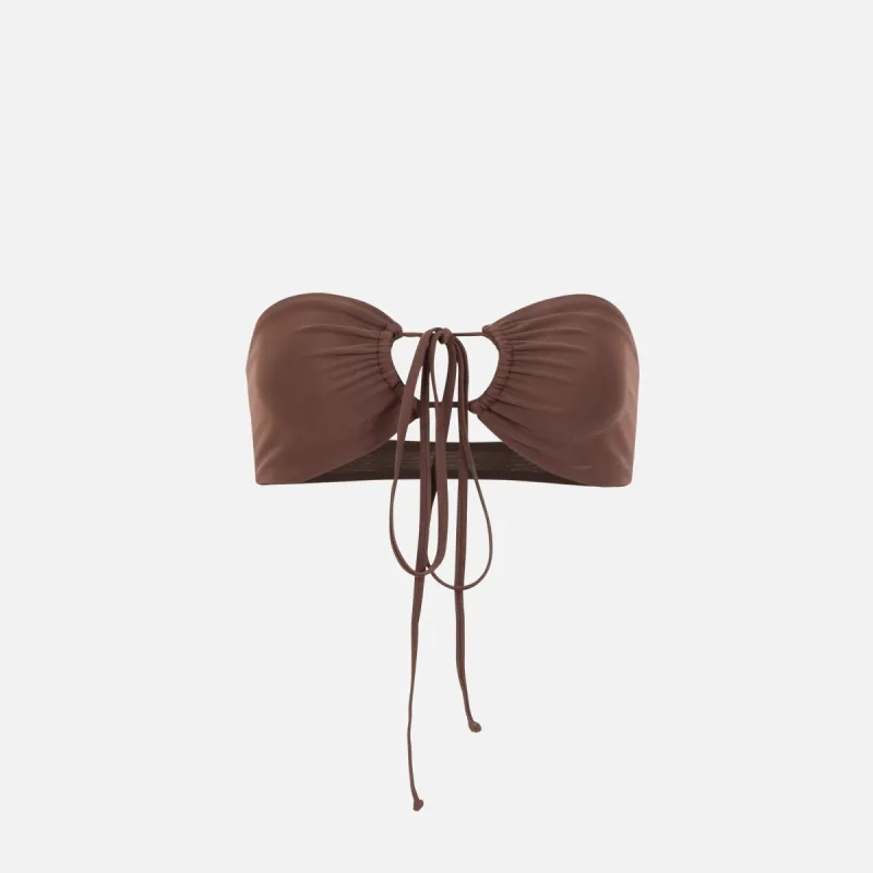 Gonza Bandeau Top - Marron sold by Kith
