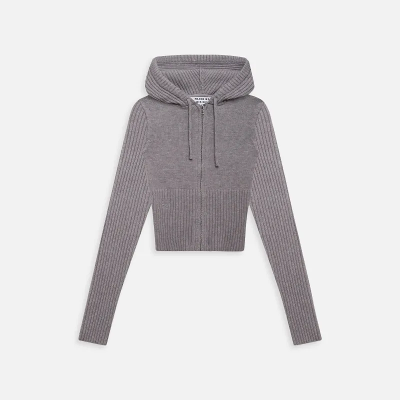Frankies Bikinis Heritage Cloud Knit Hoodie - Rain Cloud sold by Kith