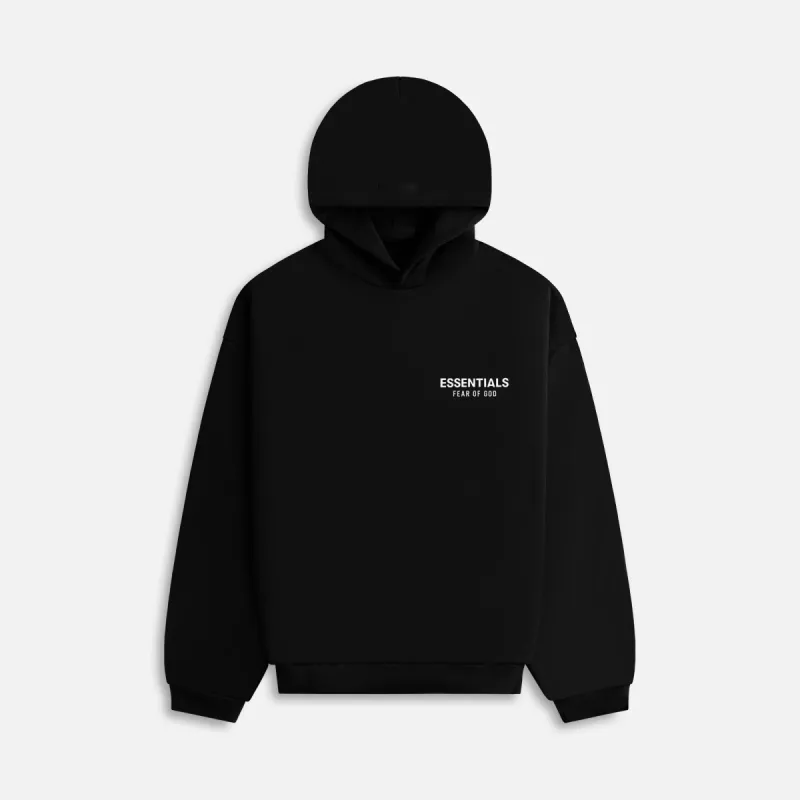 Essentials Fleece Hoodie - Black sold by Kith
