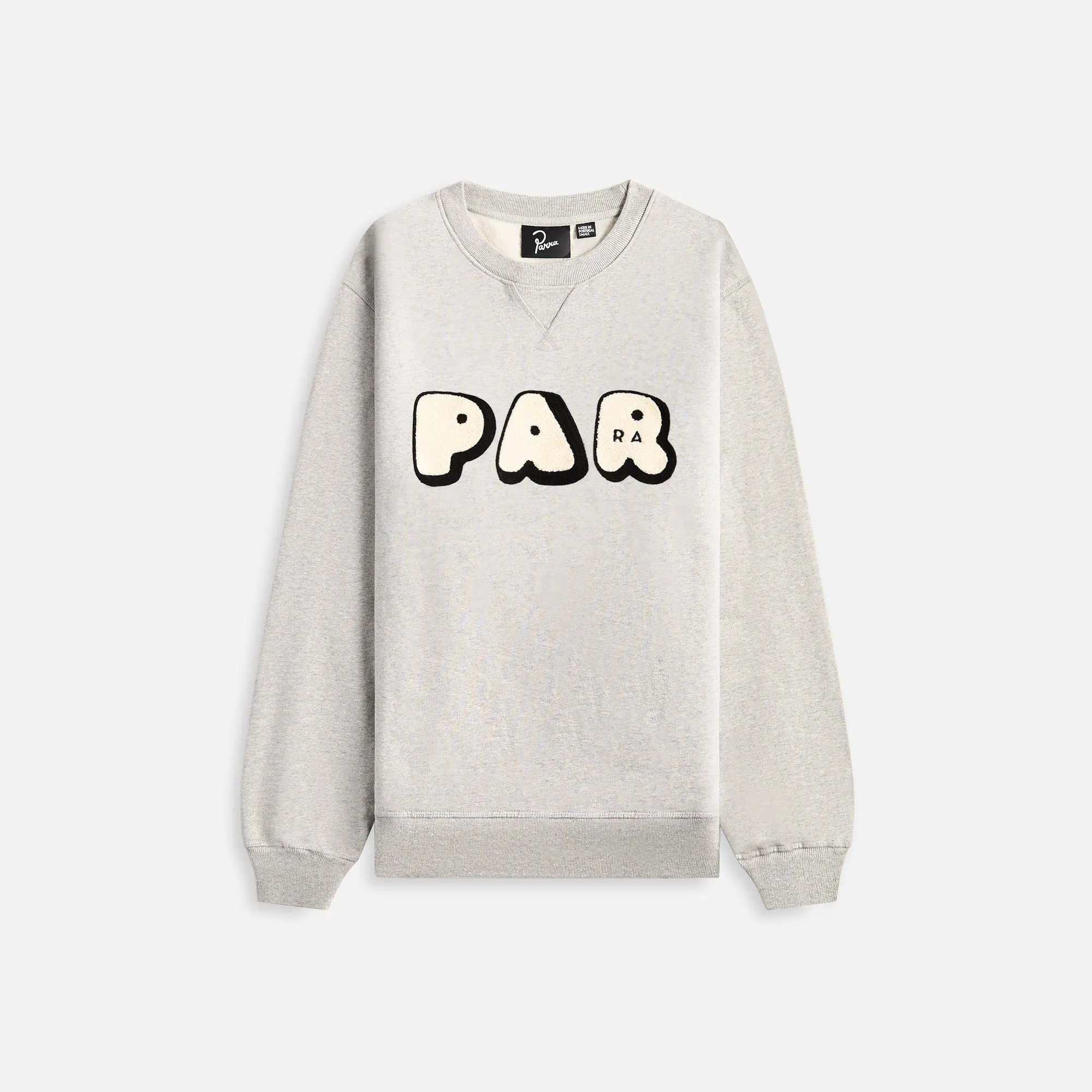 by Parra Rounded Par Crew Neck Sweatshirt - Heather Grey sold by Kith